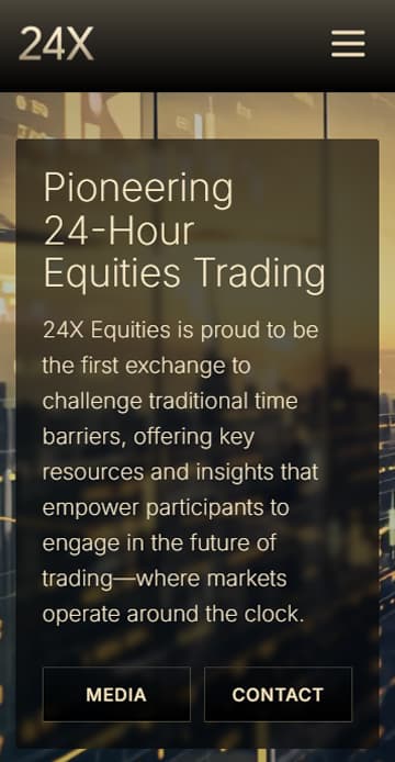 24X Equities Mobile View